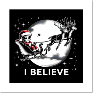 Cosmic Santa Believer Posters and Art